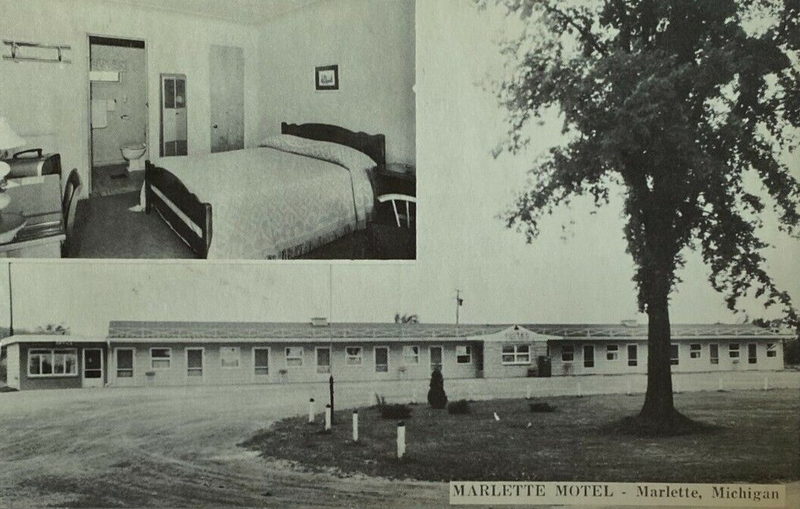Marlette Motel - Old Postcard (newer photo)